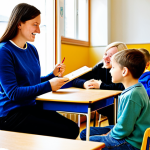 Well-being in School**

"A bright and welcoming elementary school classroom in Sweden, filled with diverse children (ages 7-8) happily engaged in various activities: reading, drawing, and building with blocks. The teacher is interacting with a small group, providing guidance and support. Sunlight streams in through large windows. The atmosphere is calm and inviting. Safe for work, appropriate content, fully clothed, modest attire, family-friendly. Perfect anatomy, correct proportions, natural pose, well-formed hands, proper finger count, natural body proportions, high quality, professional photography."

**
